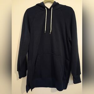 The‎ Warmy Womens Oversized Blue Fleece Hoodie Sz M